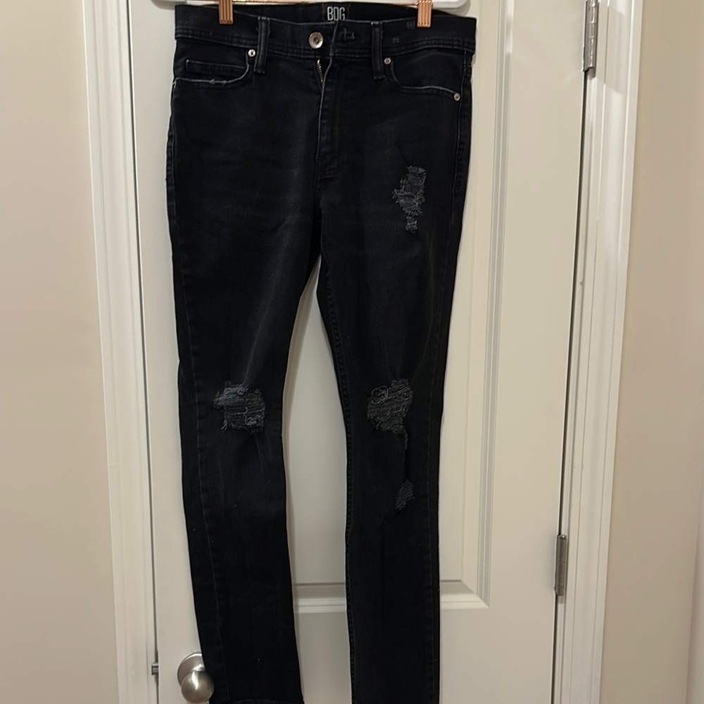 BDG Black Distressed Jeans